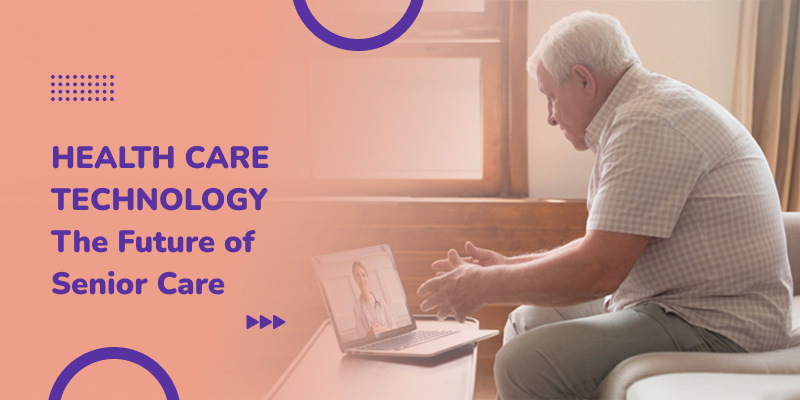 Collage with text and vector image of an old man chatting online with a doctor.