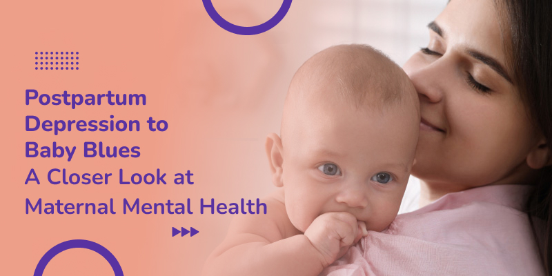 A mother with her cute baby in a home environment illustrates maternal mental health's importance.