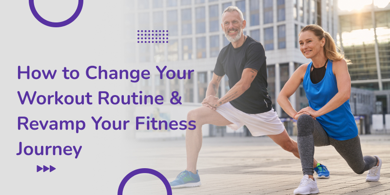 A health-conscious middle-aged couple engaged in their regular fitness routine.